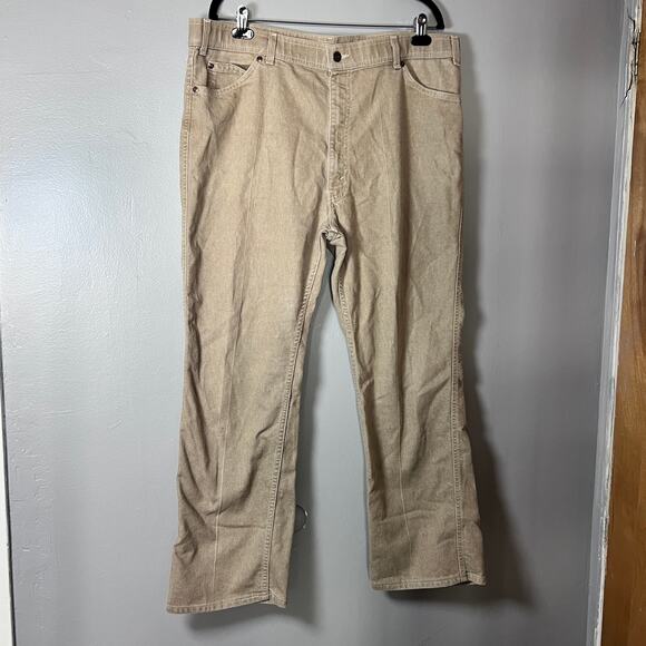 Vintage 1981 Levi’s With a Skosh More Room Pants W42 L30 Beige USA Made - Picture 1 of 10